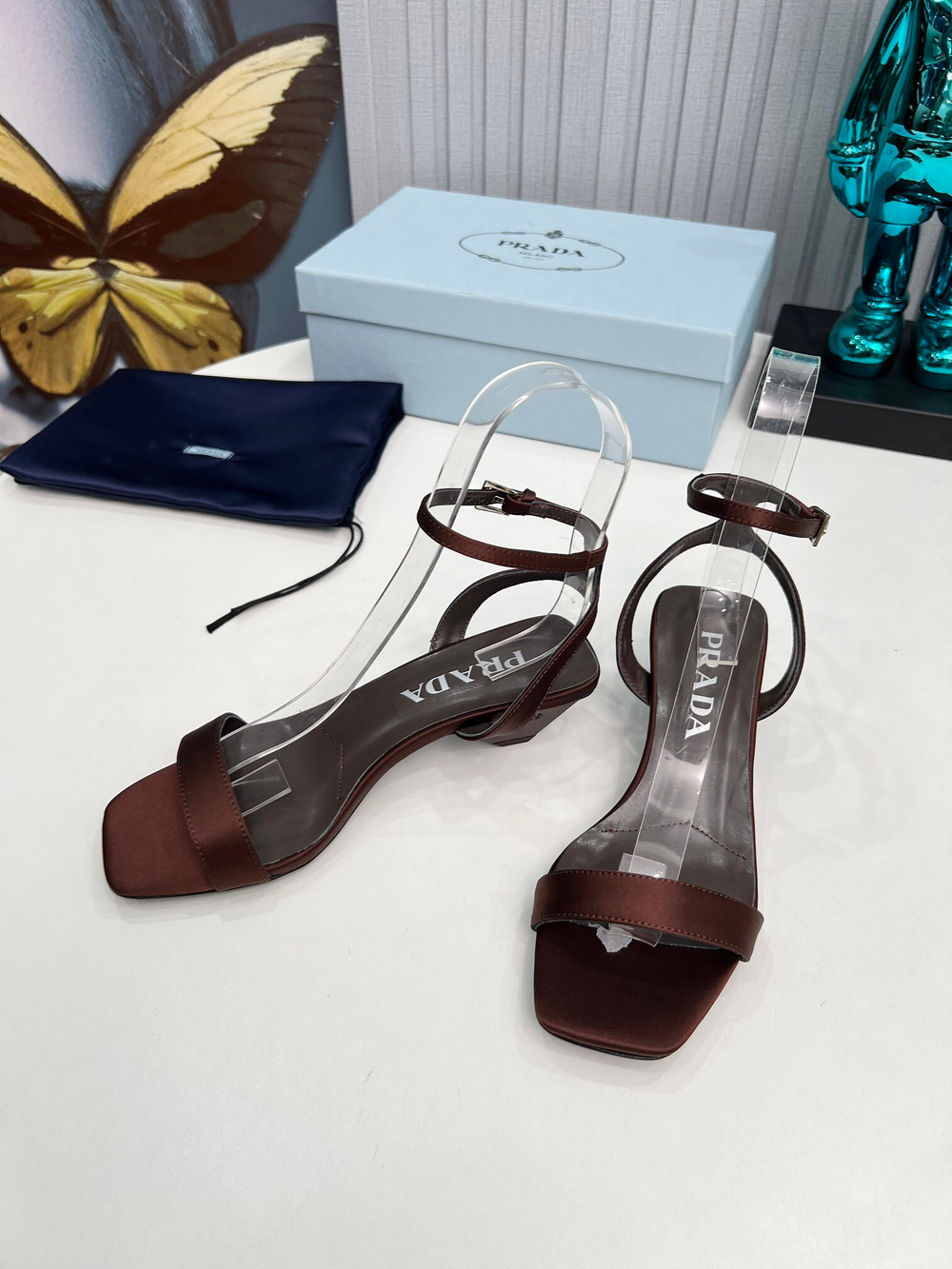 Prada Satin Sandals