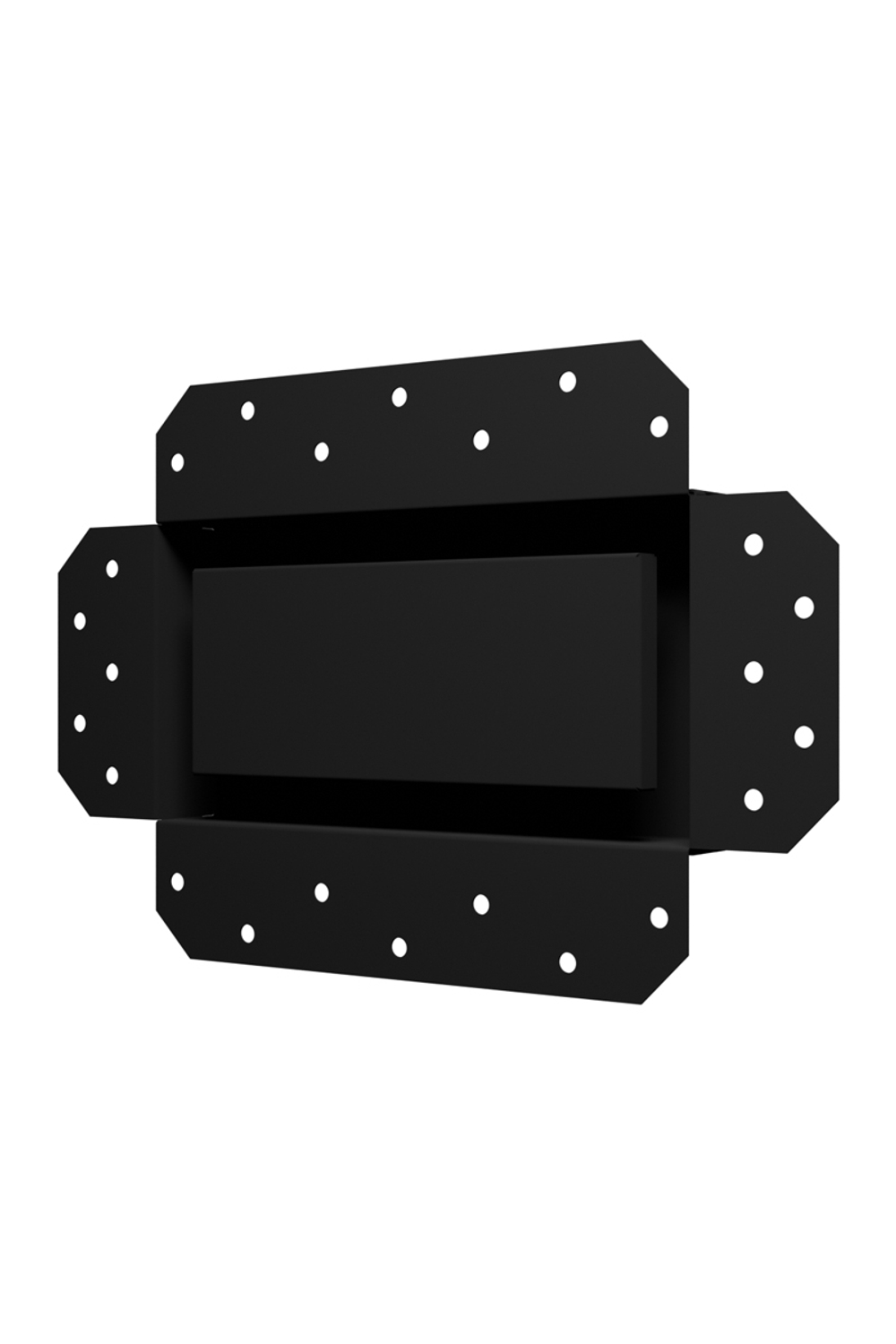 Решетка вентиляционная SGR 200х100 окраш.сталь Matt black ERA