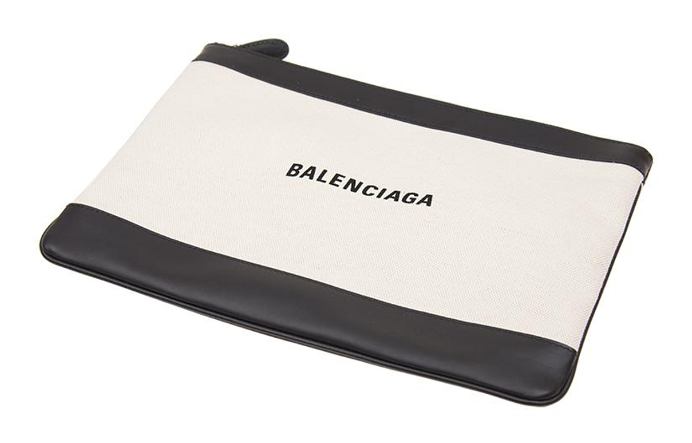 Balenciaga Canvas Bag Clutch Women"s White