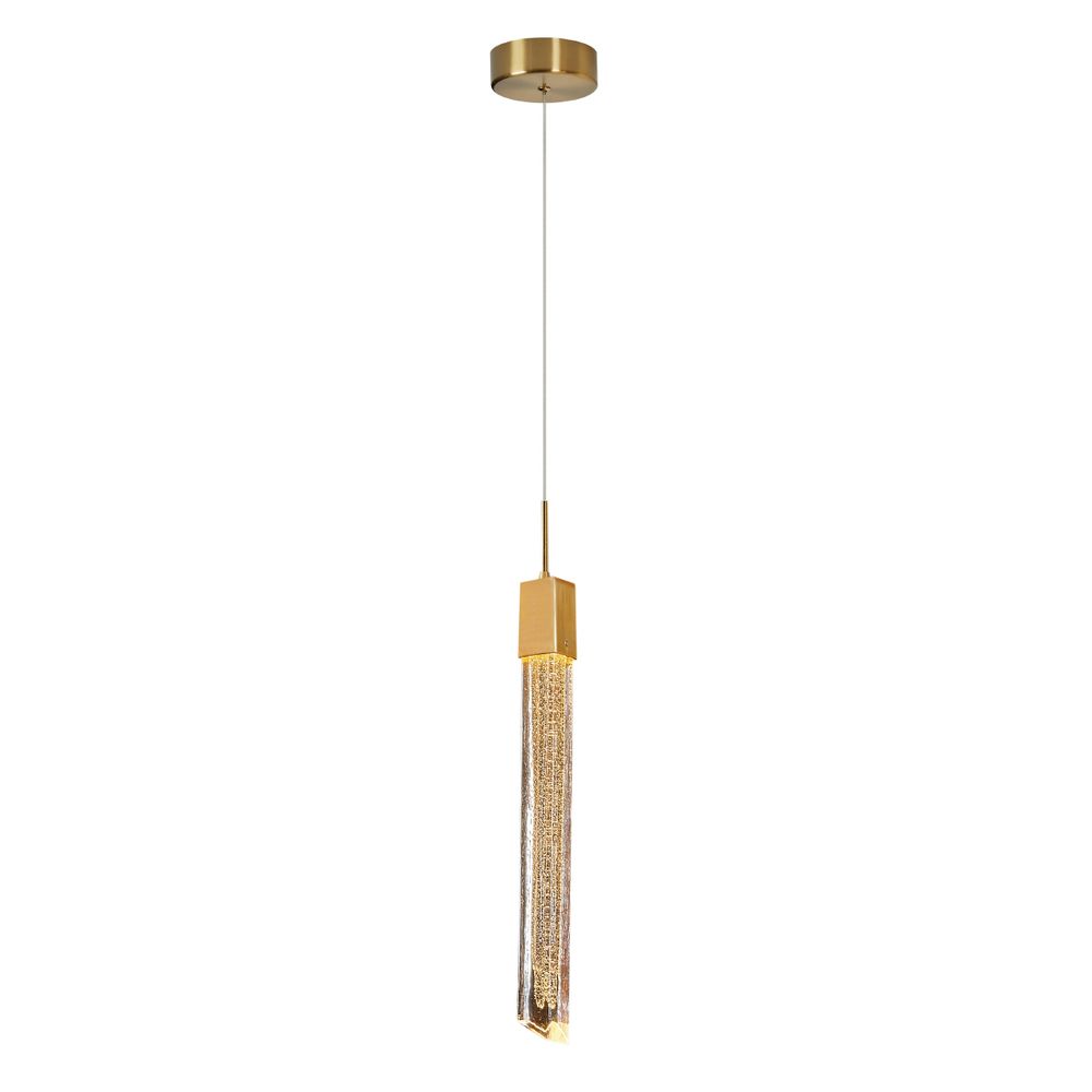 Подвесной светильник OD2510-1 gold/clear