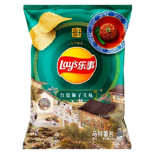 Чипсы Lay's со вкусом шариков из свинины в коричневом соусе