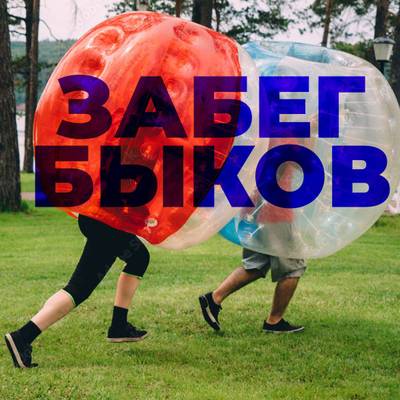 Бампербол "Прозрачный с синими держателями", ПВХ, диаметр 1,2 м