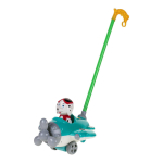 Каталка на палке Собака в самолете 59см, цвет розовый, пакет 348