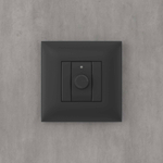 Диммер поворотный в стену, "Avanti", "Черный матовый"