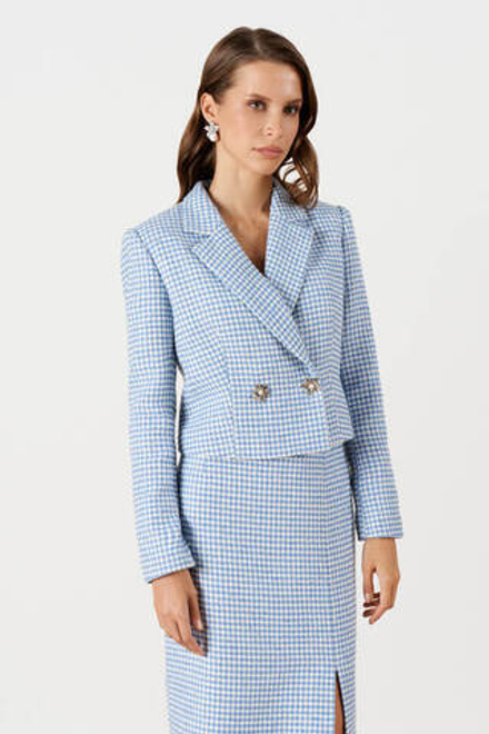 1917 Жакет женский (молочно-голубой)