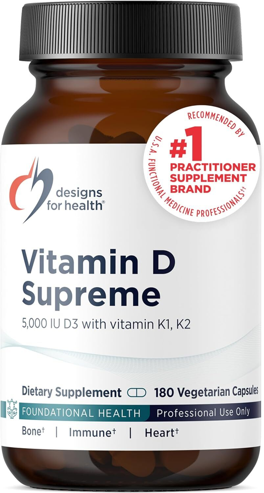 Designs For Health - Vitamin D Supreme - 180 capsules