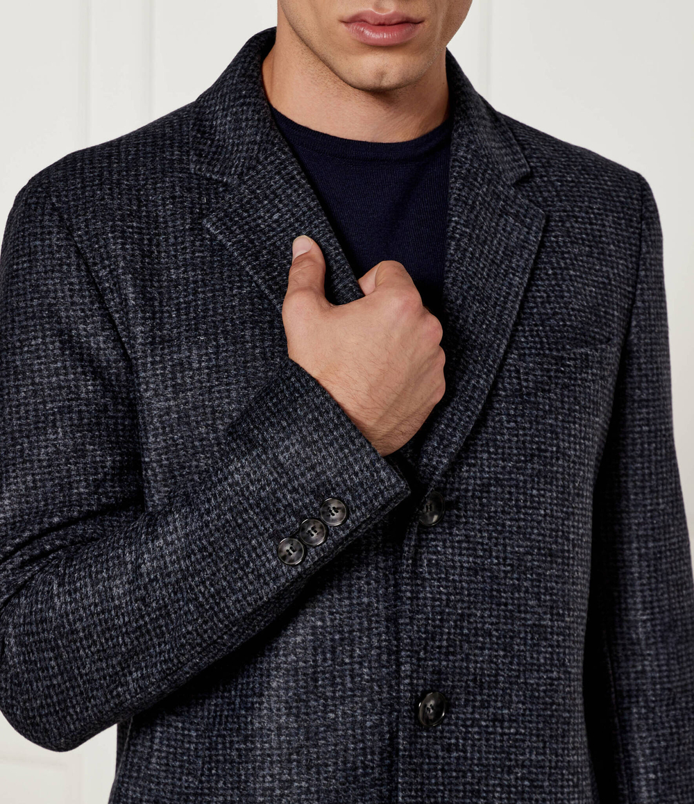 Пальто H-Hyde BOSS BLACK - темно-синий(50528132)