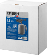 Паяльная лампа СИБИН 1.5 л, стальной эжектор, (40670)