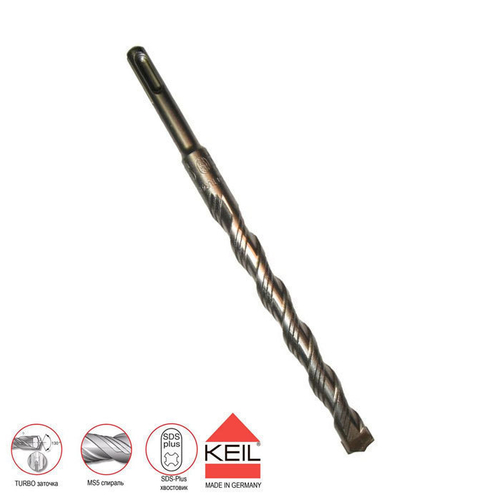 Бур по бетону SDS-plus 20x250x300 мм KEIL 253.200.300.097
