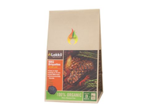 Эко-угольный брикет саморозжигающийся Lokkii 3 шт. в упаковке