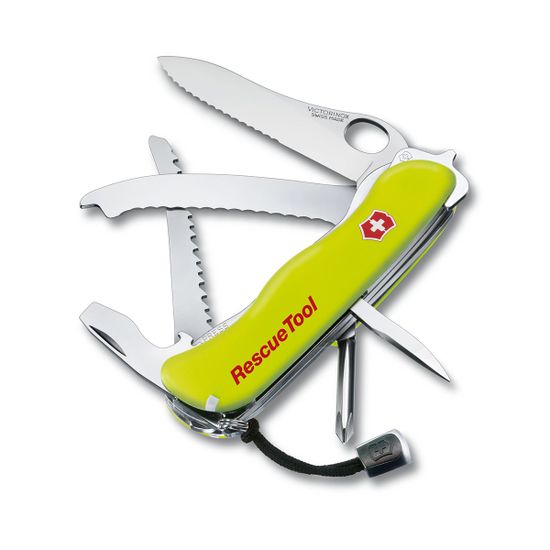 Складной нож Victorinox 0.8623.MWN Rescue tool c клинком из стали X55CrMo14, рукоять ABS-пластик