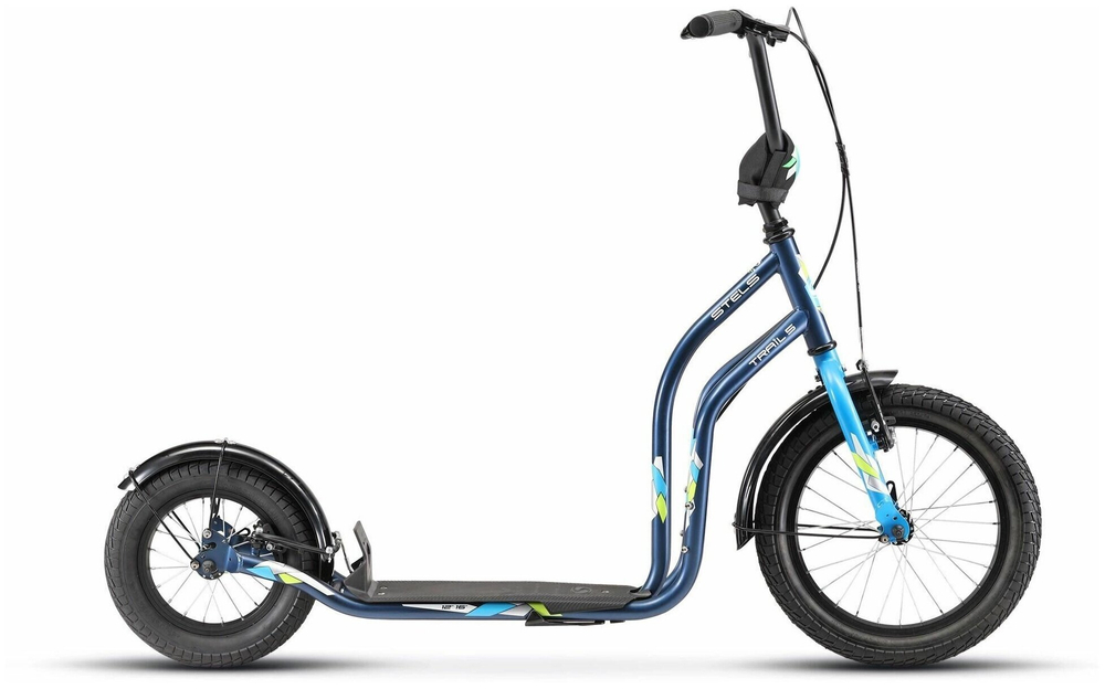 Детский внедорожный самокат STELS Trail-5 16"/12" V010 (2018), синий