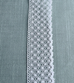 Кружево натуральное однотонное 100% хлопок ш-5см Греция