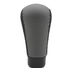 Ручка КПП  декоративная Универсальная кожаная черная+серая в блист HADER #2305-BKGR