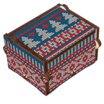 Новогодняя музыкальная деревянная шкатулка-шарманка Вязанка с мелодией Merry Christmas