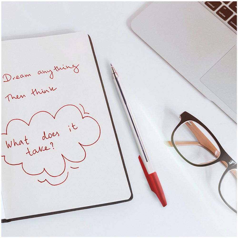 Ручка шариковая OfficeSpace красная, 0,7мм, 1шт