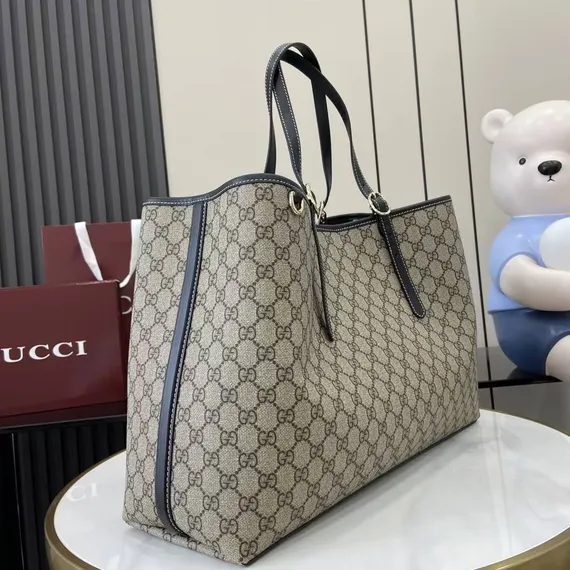 Сумка-тоут Gucci GG Emblem , чёрный