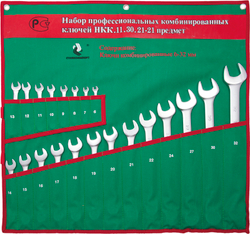 Набор комбинированных гаечных ключей СТАНКОИМПОРТ, НКК.11.30.21