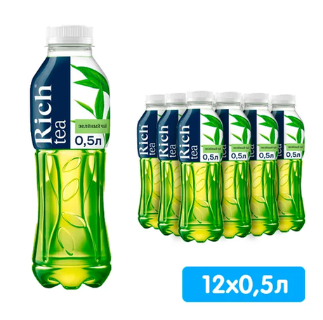 Rich "Зеленый чай" 0,5 л. ПЭТ. (12 шт. в упаковке)
