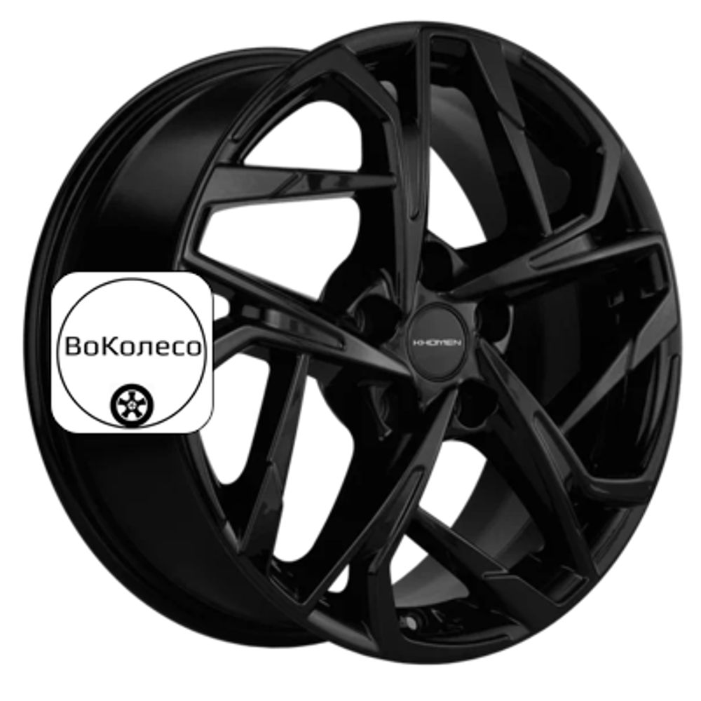 7x17/5x114,3 ET48 D56,1 KHW1716 (Forester) Black Khomen Wheels