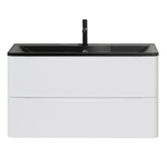 Мебель для ванной комнаты подвесная BelBagno ACQUA-1000-2C-SO-BL 100 см Bianco Lucido