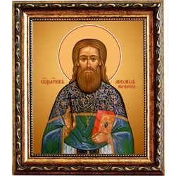 Михаил Абрамов священномученик. Икона на холсте.