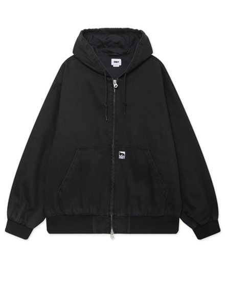 Куртка Джинсовая С Капюшоном Obey Glen Zip Up Jacket