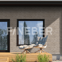 Сайдинг виниловый FineBer Brickhouse кирпич Песочный 2000х210 мм