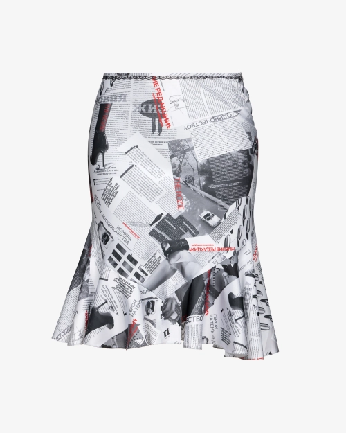 Юбка миди асимметричная