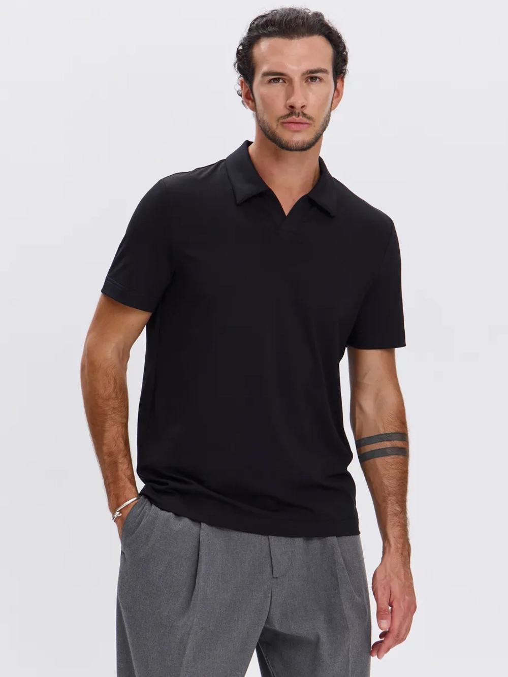 Футболка-поло трикотажная повседневная