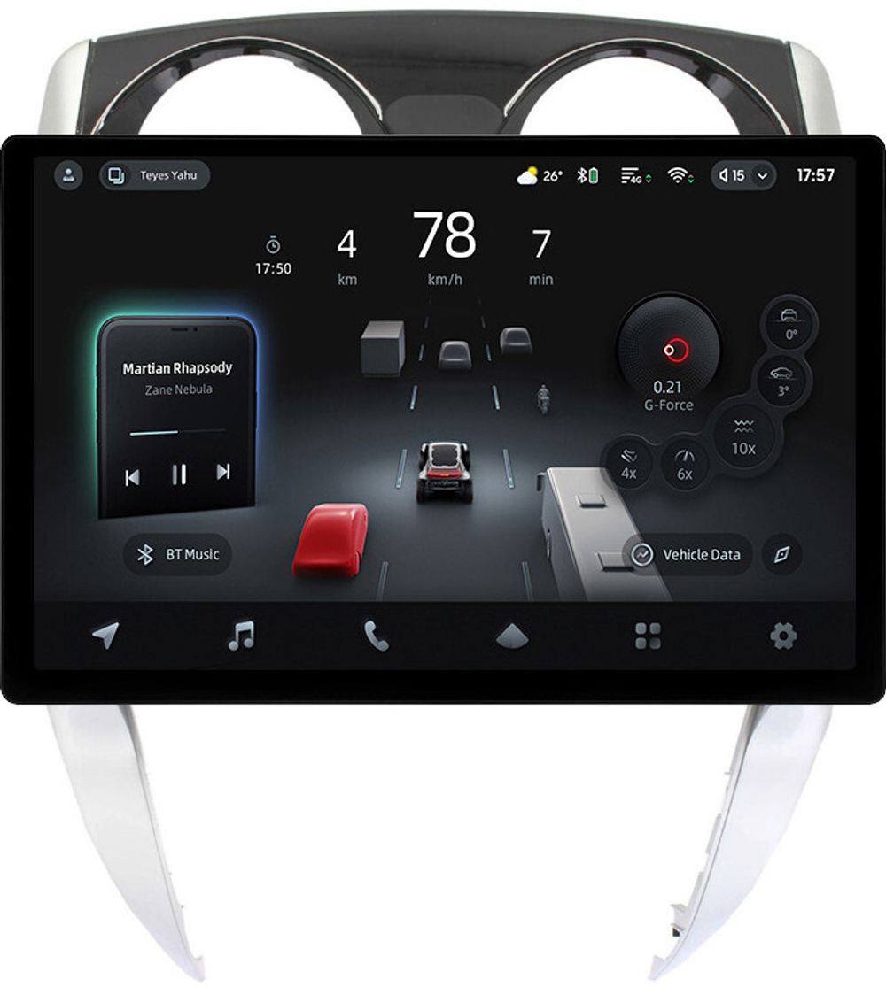 Магнитола для Nissan Note 2 2012-2021 - Teyes CC4-PRO монитор 13" 2K QLED на Android 13, Snapdragon 778G, 8+128, AI, CarPlay, DSP, 4G SIM-слот