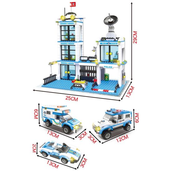 Конструктор "LX / City Series, Police Station / "Городской полицейский участок" ,A326  818 деталей