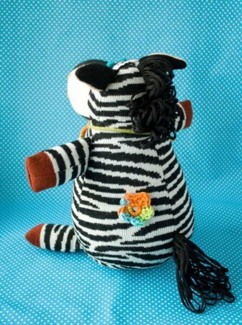 Вязаная кукла Зебра Жорик, Фрея