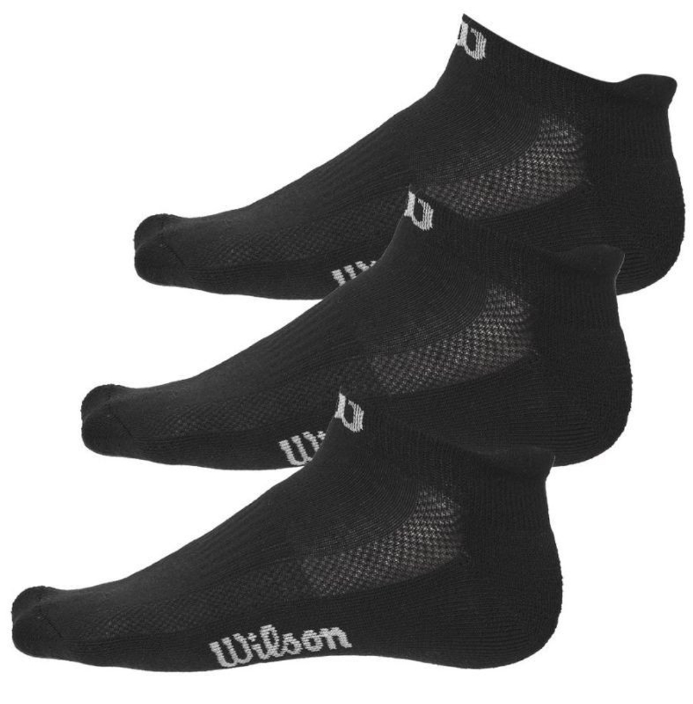 Теннисные носки Wilson No Show Sock 3P - черный