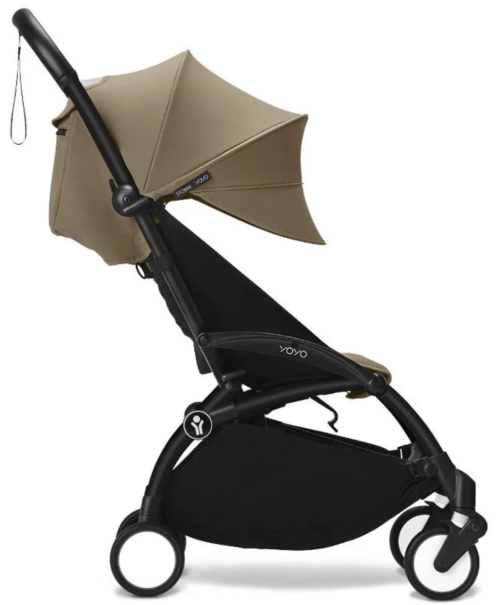 Коляска Stokke YOYO3 Newborn Shell рама чёрная Black 2 в 1 Toffee