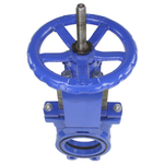 Knife gate valve Elephant GGG40-NBR, body material - cast iron GGG40, knife material - stainless steel AISI 304, seal - NBR, handwheel operated