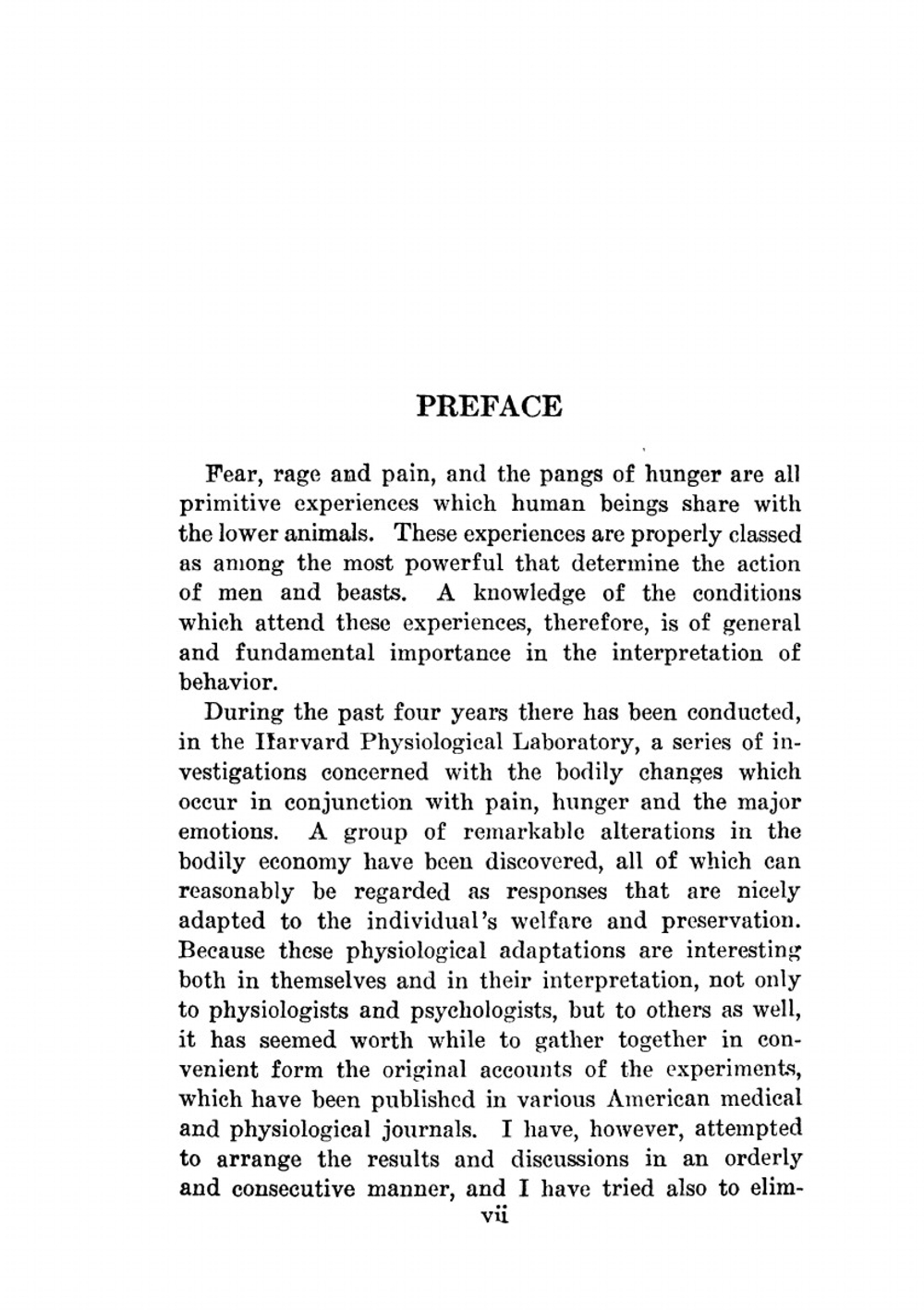 Bodily Changes In Pain Hunger Fear And Rage | W.B. Cannon