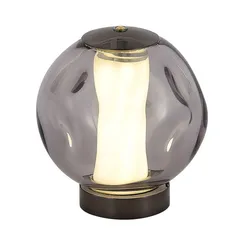 SL6520.404.01 Прикроватная лампа ST-Luce черный жемчуг/прозрачно-дымчатый LED 1*5W 4000K HELMI