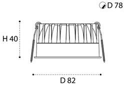 Встраиваемый светильник Italline IT08-8042 IT08-8042 white 3000K