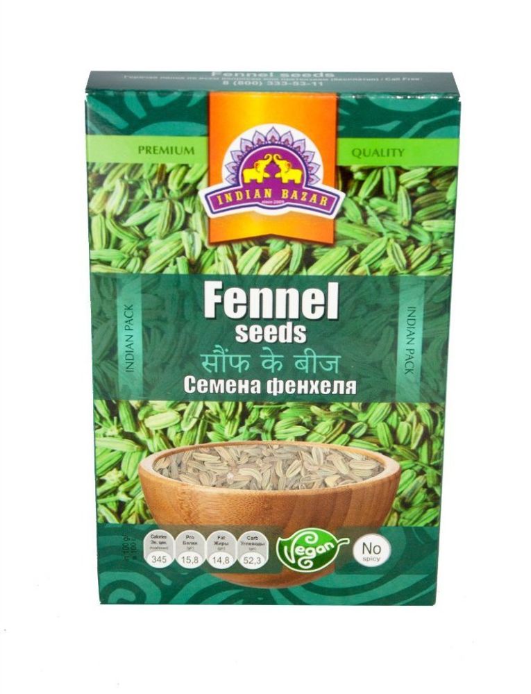Специя Indian Bazar Фенхель семена (в коробочке) 75 г