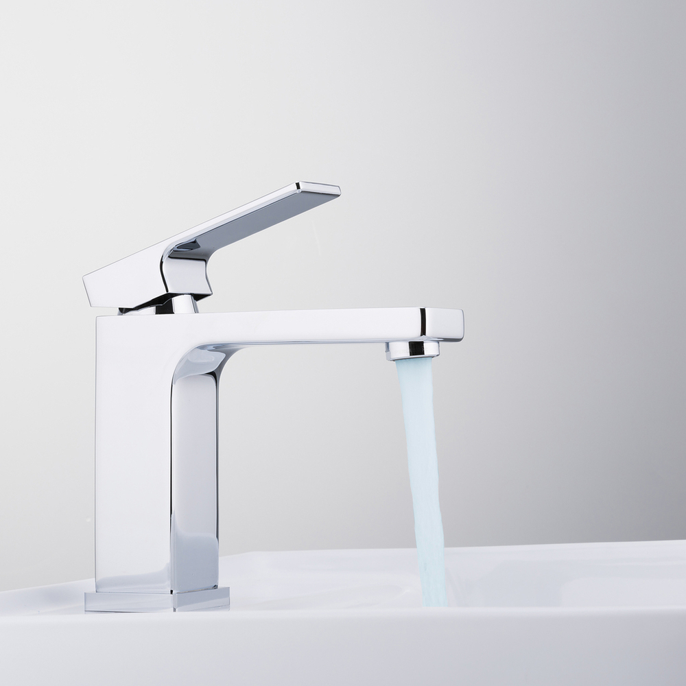 Смеситель для раковины 35к G1018 GAPPO литой, п/гайку, ХРОМ