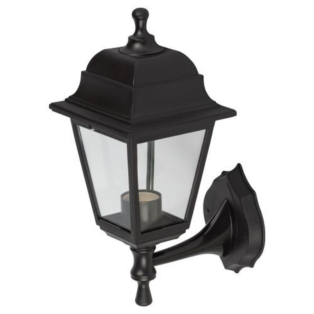 Светильник садово-парковый НБУ 04-60-001 "Леда" настенный четырехгранный черн. ЭРА Б0048111