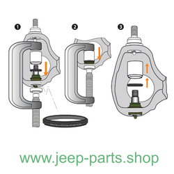 Опора шаровая нижняя (УСИЛЕННАЯ OFFROAD TTX) MEVOTECH TXK3185 для Jeep JK, WJ