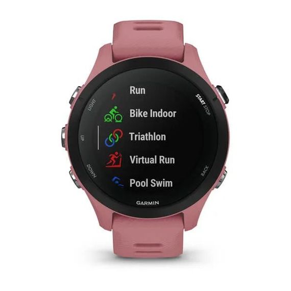 Умные часы Garmin FORERUNNER 255S со светло-розовым ремешком