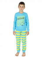 Пижама для мальчика (128-64, полоса+св.бирюза)