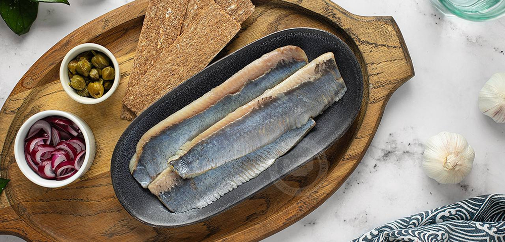 Сельдь атлантическая. Филе Оригинальное слабосоленое