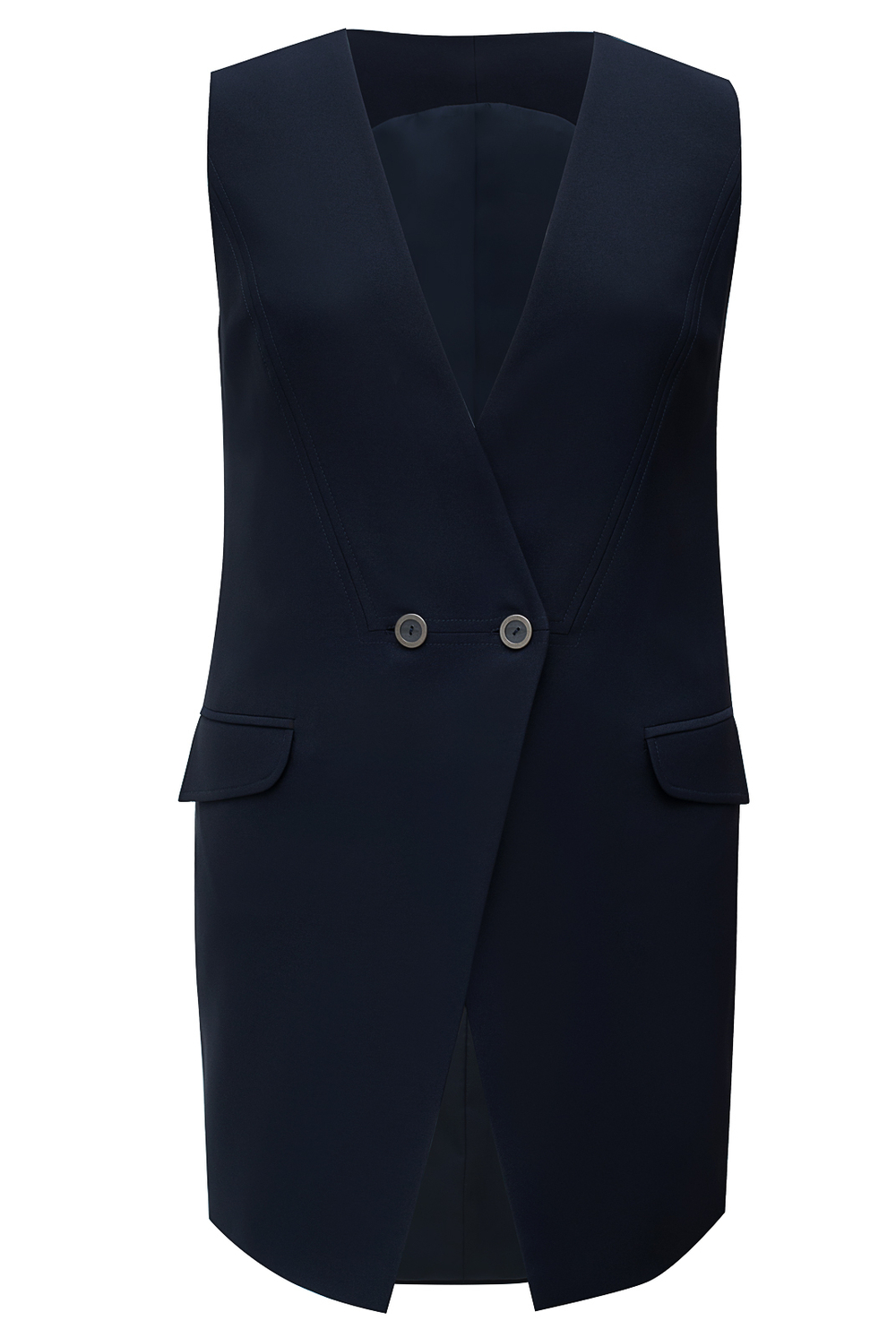 Жилет с подкладом 2322оп, Тёмно тёмно син #70ТТСи062322оп