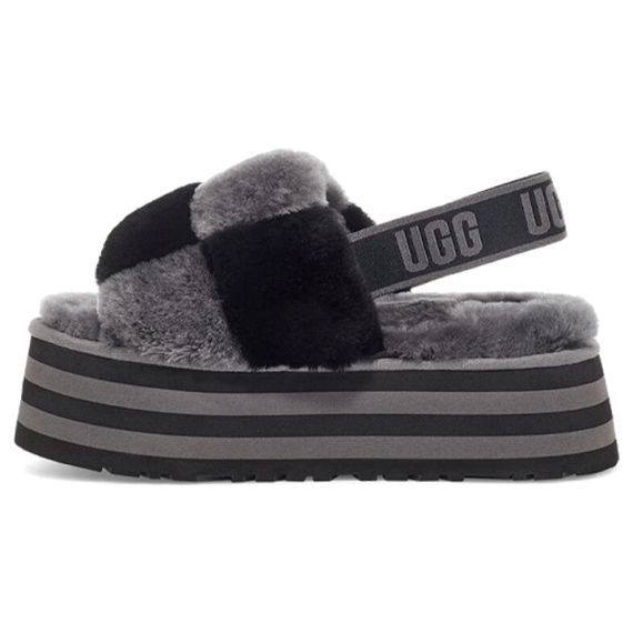 Ugg Disco Checker Slide 'Black Grey'