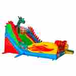 Коммерческий надувной батут-горка «Огненный дракон», 11*6*8,5 м