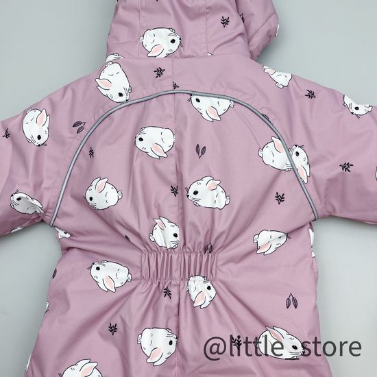 Комбинезон зимний "Маленькие кролики" орхидея